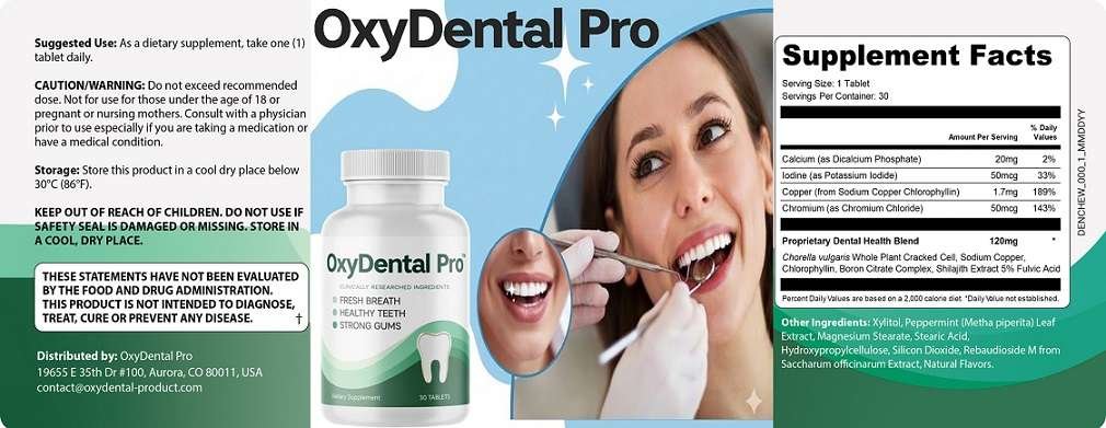 Oxydental Pro Ingredients